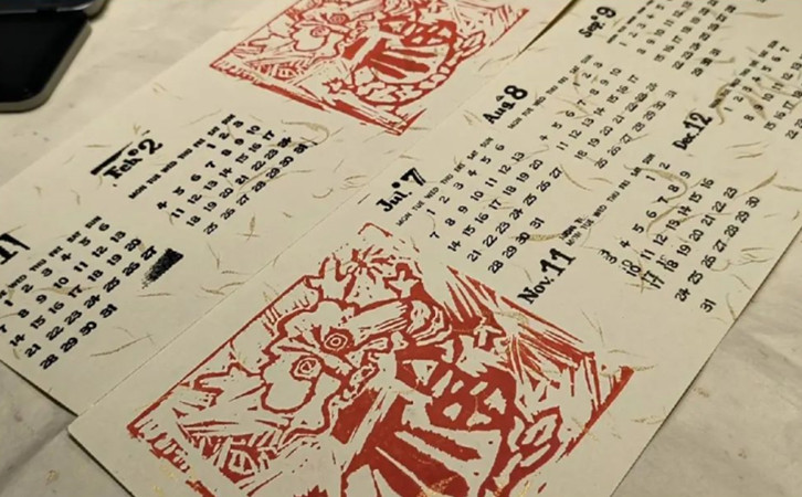 深圳月子中心DIY甲马版画日历活动，祈愿美好新生！2