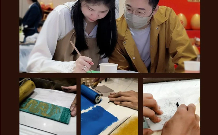 深圳月子中心DIY甲马版画日历活动，祈愿美好新生！5